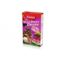 Sanal knaagdier wildberry drops 45 gram